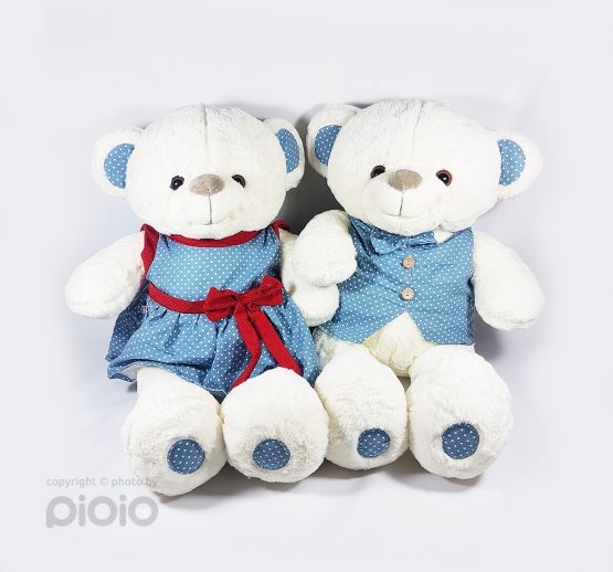 عروسک خرس سفید دختر و پسر-پیویو