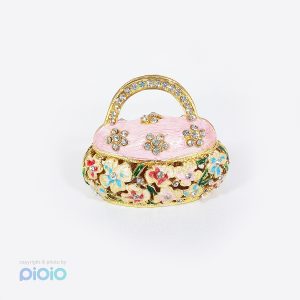 کیف جواهر نگین دار طلایی