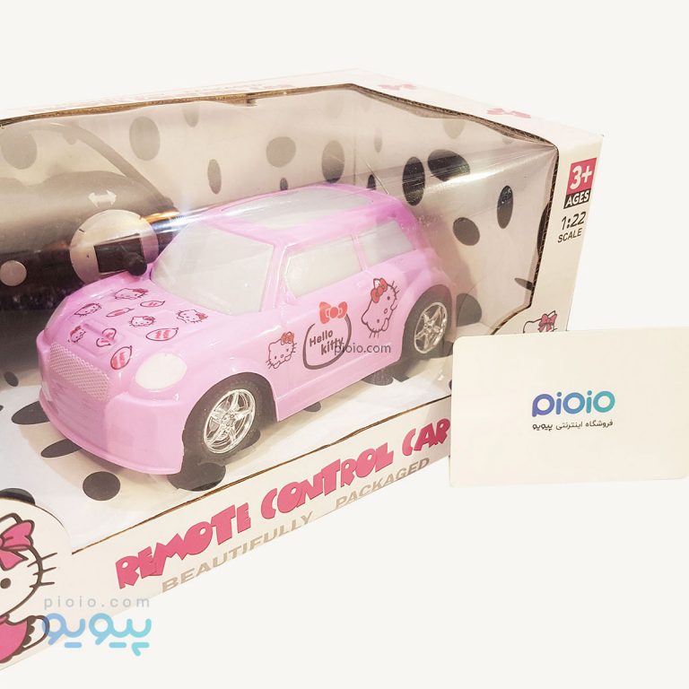 ماشین کنترلی دخترانه مدل Hello Kitty