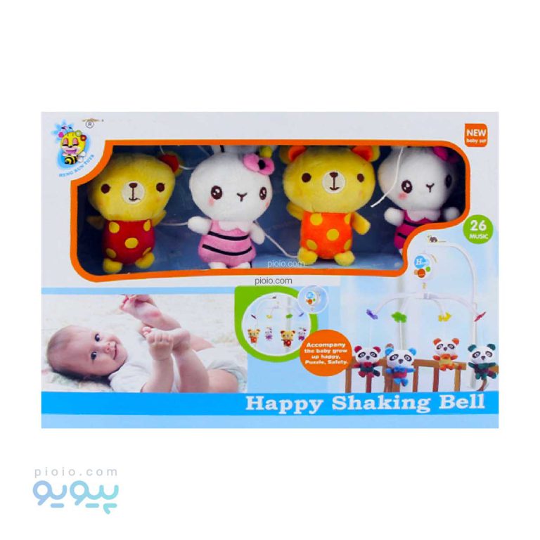 آویز تخت نوزاد طرح خرس و خرگوش کد D111 عمده و کارتنی-پیویو