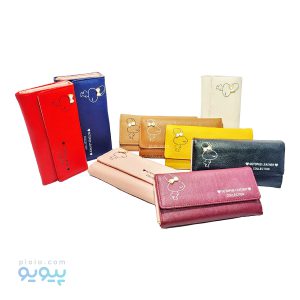 کیف پول رنگی رنگی سه لت طرح خرگوش