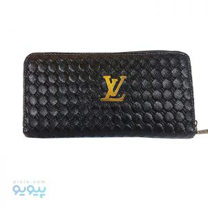 کیف پول تک زیپ اسپرت چرم چاپی LV