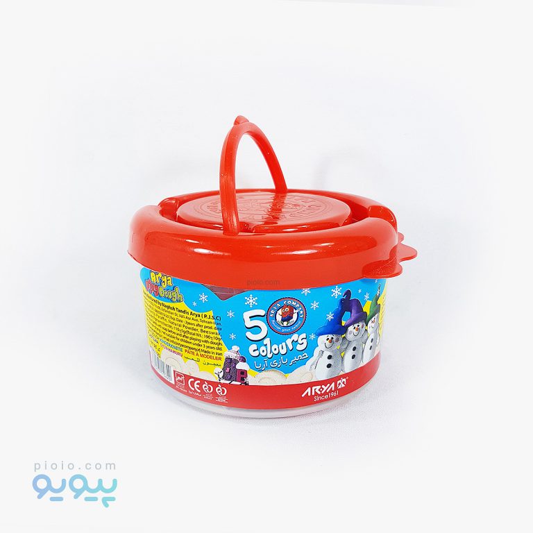 خمیر بازی 5 رنگ سطلی آریا