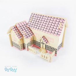 پازل سه بعدی چوبی مدل خانه ی اروپایی