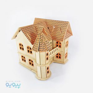 پازل سه بعدی چوبی کلبه