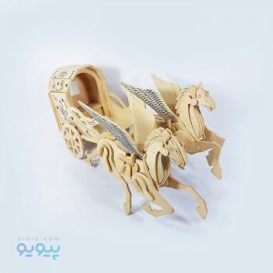 پازل سه بعدی چوبی اسب پرنده