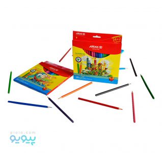 مداد رنگی 24 رنگ آریا