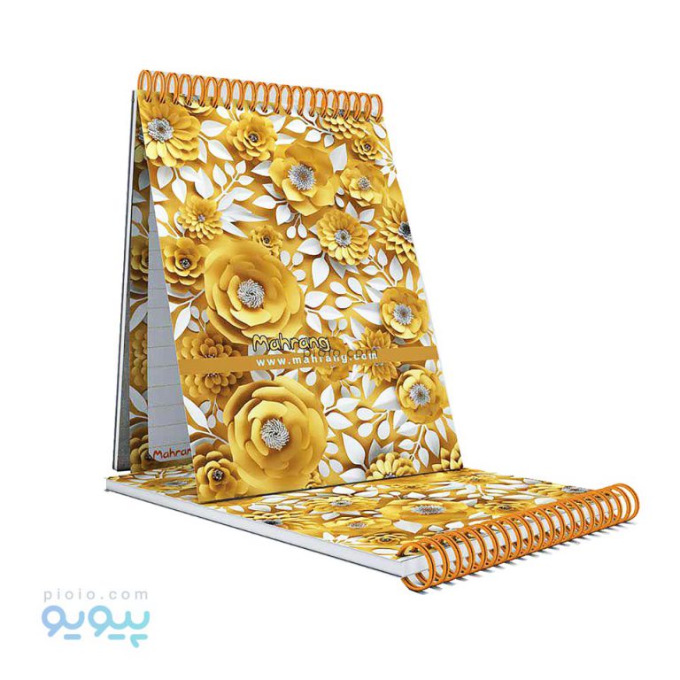 دفترچه یادداشت فنری طرح گل