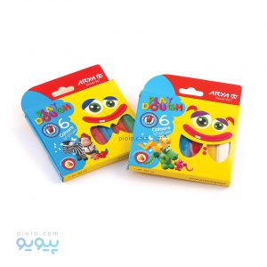 خمیر بازی 6 رنگ جعبه مقوایی