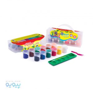 گواش 12 رنگ پوسته بزرگ طلقی