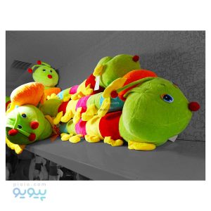 عروسک هزارپا بالشی رنگی پارچه ای