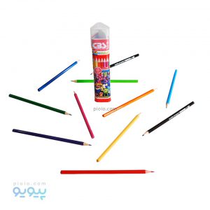 مداد رنگی 12 رنگ استوانه سی بی اس
