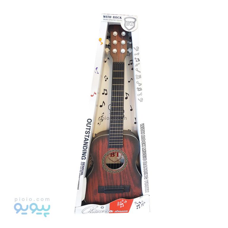 اسباب بازی گیتار کودک طرح چوب
