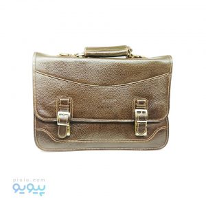 کیف اداری چرم گاوی طرح فلوتر جلو سگک