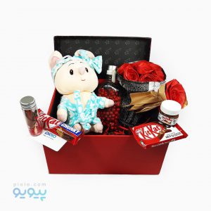 کادو خاص ولنتاین با عروسک موش حوله ای آبی - پیویو