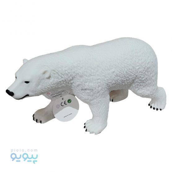 فیگور خرس قطبی اسباب بازی پلاستیکی نرم سایز بزرگ