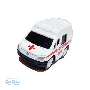 ماشین اسباب بازی مینیاتوری طرح آمبولانس