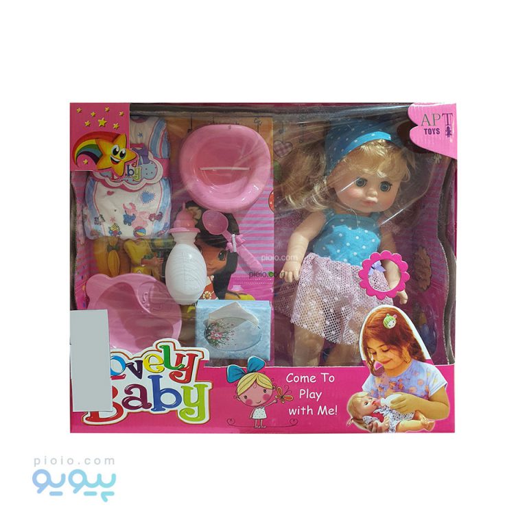 عروسک موزیکال پوشکی مدل Lovely Baby