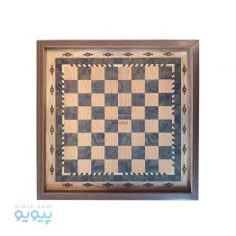 شطرنج چوبی به همراه صفحه دوز