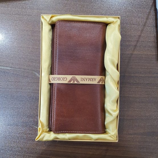 کیف پول پالتویی جا دار چرم طبیعی