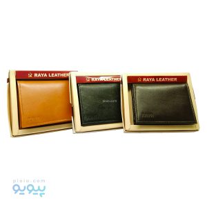 کیف پول چرم گاوی 3 لت برند RAYA
