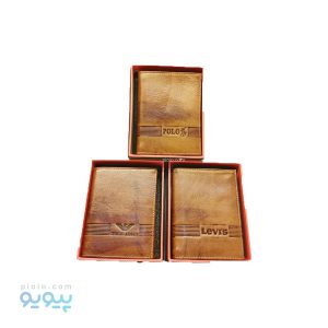کیف پول و کارت بانکی 3 لت چرم شیک