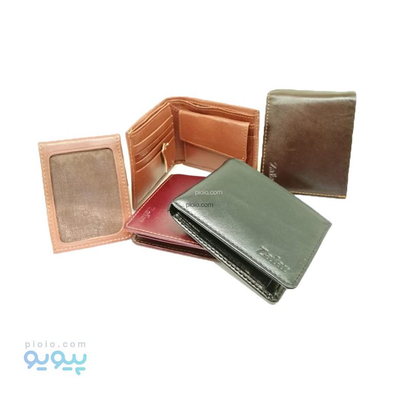 کیف پول جادار مردانه چرم مدل کتابی