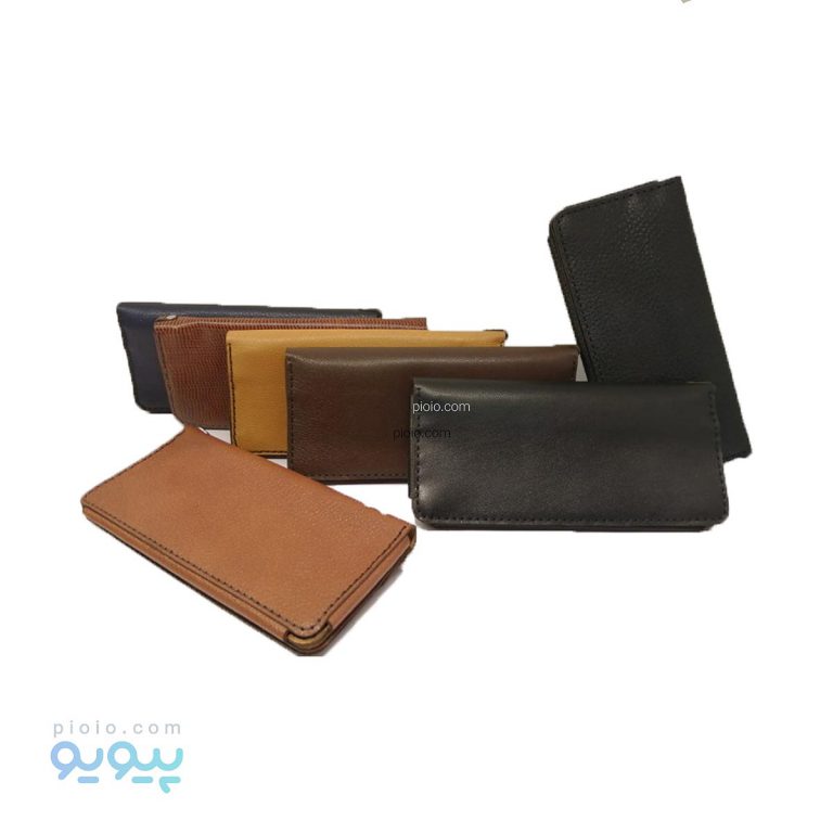 کیف پول و جاکارتی کتی چرم مدل کتابی