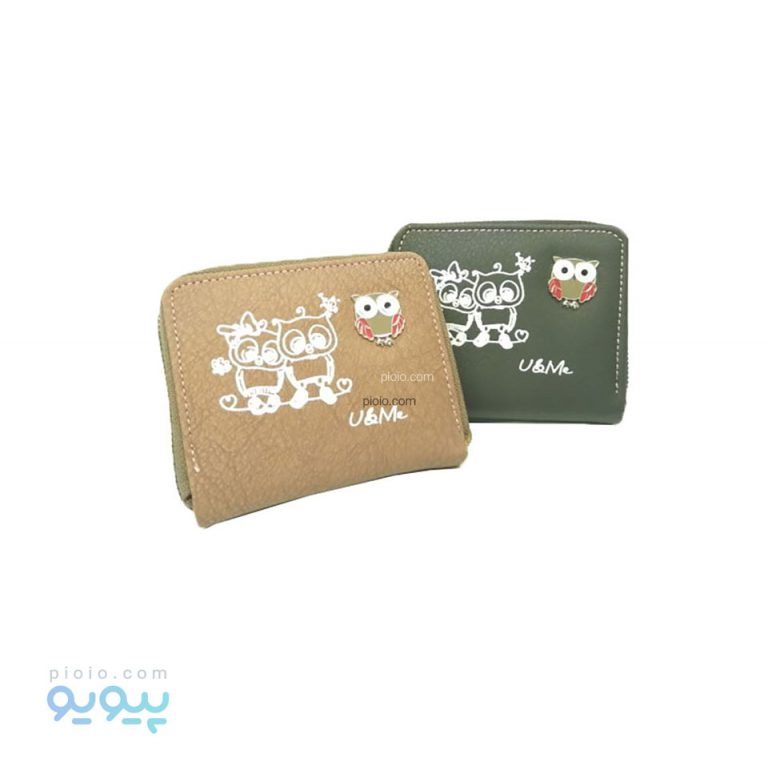کیف پول چرم فانتزی جغد عاشق