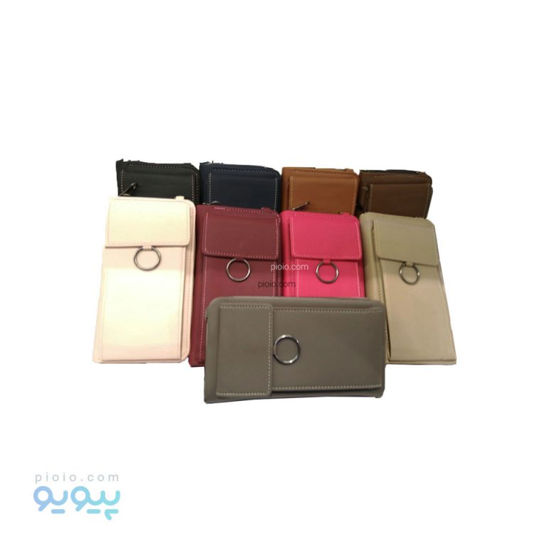 کیف پول و موبایل دوشی زنانه چرم مصنوعی