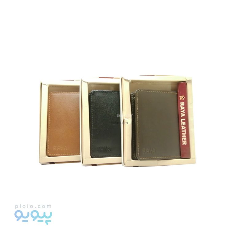 کیف جا کارتی چرم گاوی با جعبه