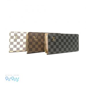 کیف پول چرم شطرنجی Louis Vuitton