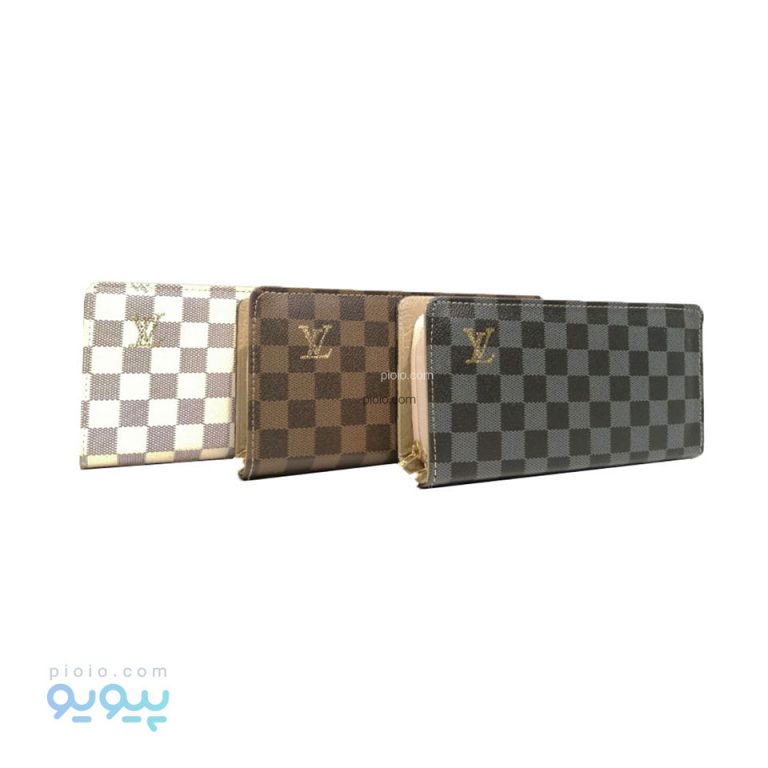 کیف پول چرم شطرنجی Louis Vuitton