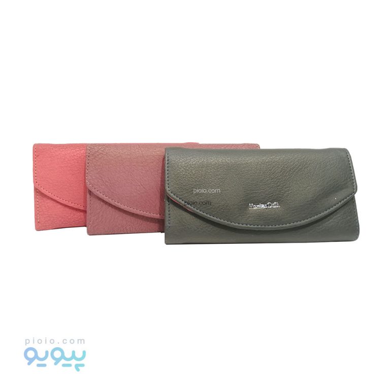 کیف پول زنانه چرم مصنوعی هلالی MD