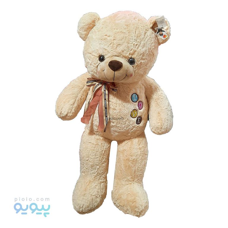 عروسک خرس پاپیون دار L O V E