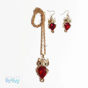 گردنبند و گوشواره طرح جغد