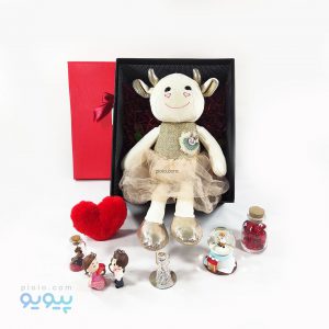 پک هدیه تولد با عروسک گاو