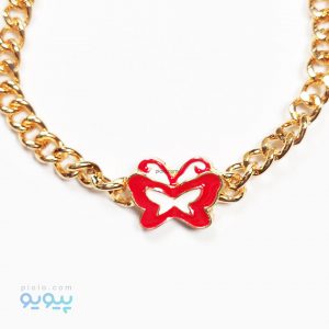 دستبند دخترانه طرح پروانه رنگی