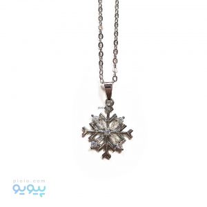 گردنبند زنانه طرح کریستال برف