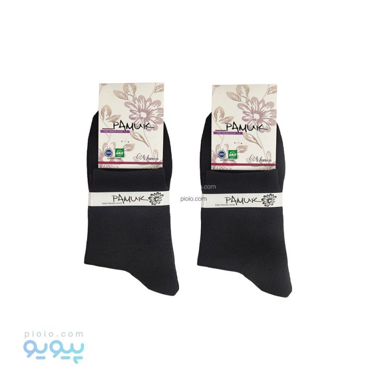 جوراب زنانه نیم ساق مشکی