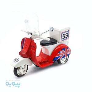 ماکت فلزی موتور وسپا باکس دار