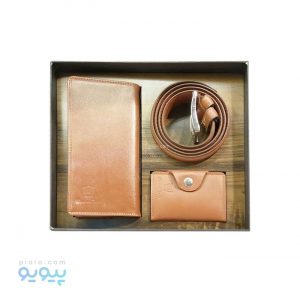 ست هدیه کیف و کمربند چرم طبیعی