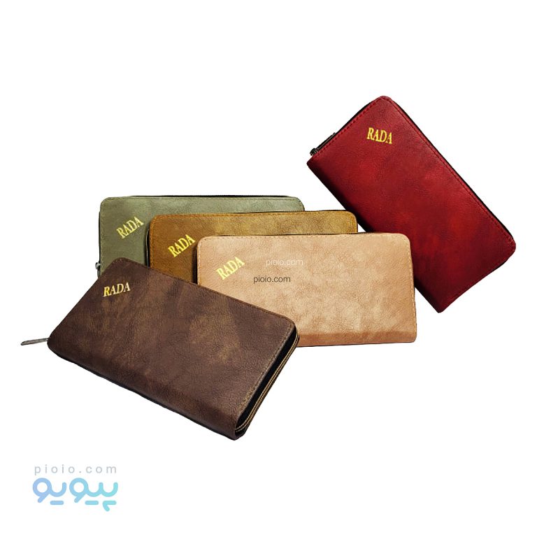 کیف پول زنانه چرم ابر و بادی RADA