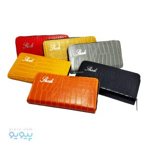 کیف پول فانتزی چرم طرح پوست ماری