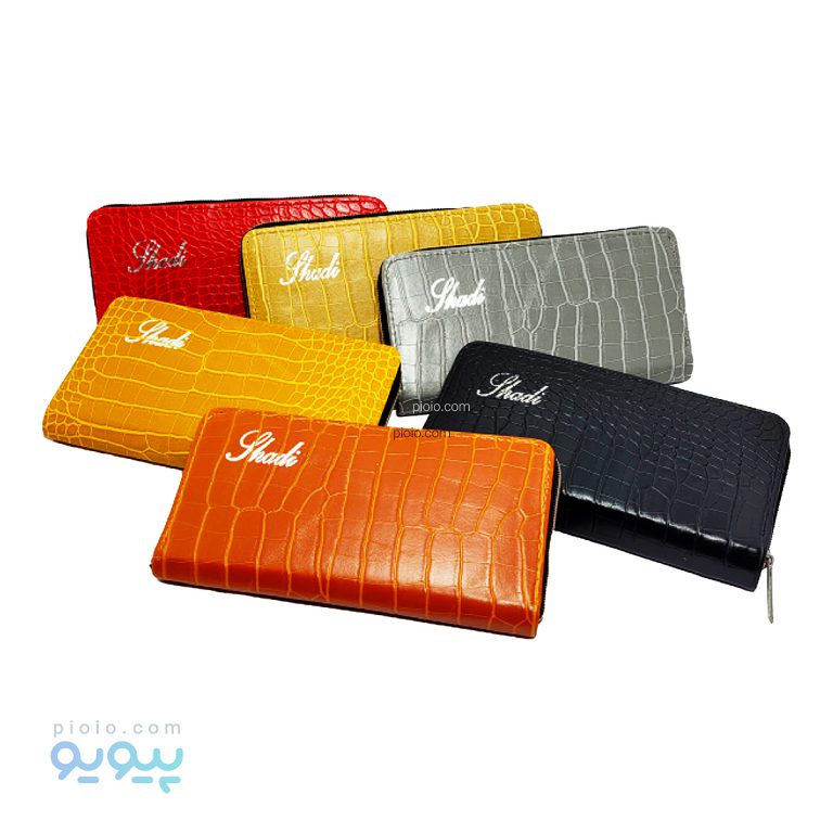 کیف پول فانتزی چرم طرح پوست ماری