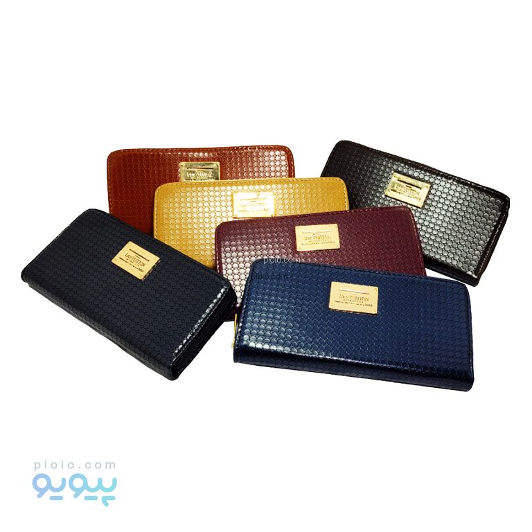 کیف پول شیک چرم مصنوعی طرح دایره