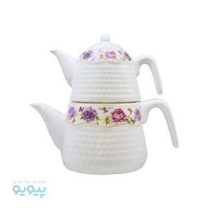 ست قوری و کتری چینی طرح گل