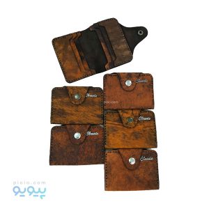 جا کارتی کلاسیک چرم دکمه ای