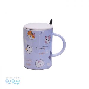 ماگ سرامیکی درب دار مدل حیوانات