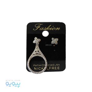 گوشواره نگین دار طرح گل
